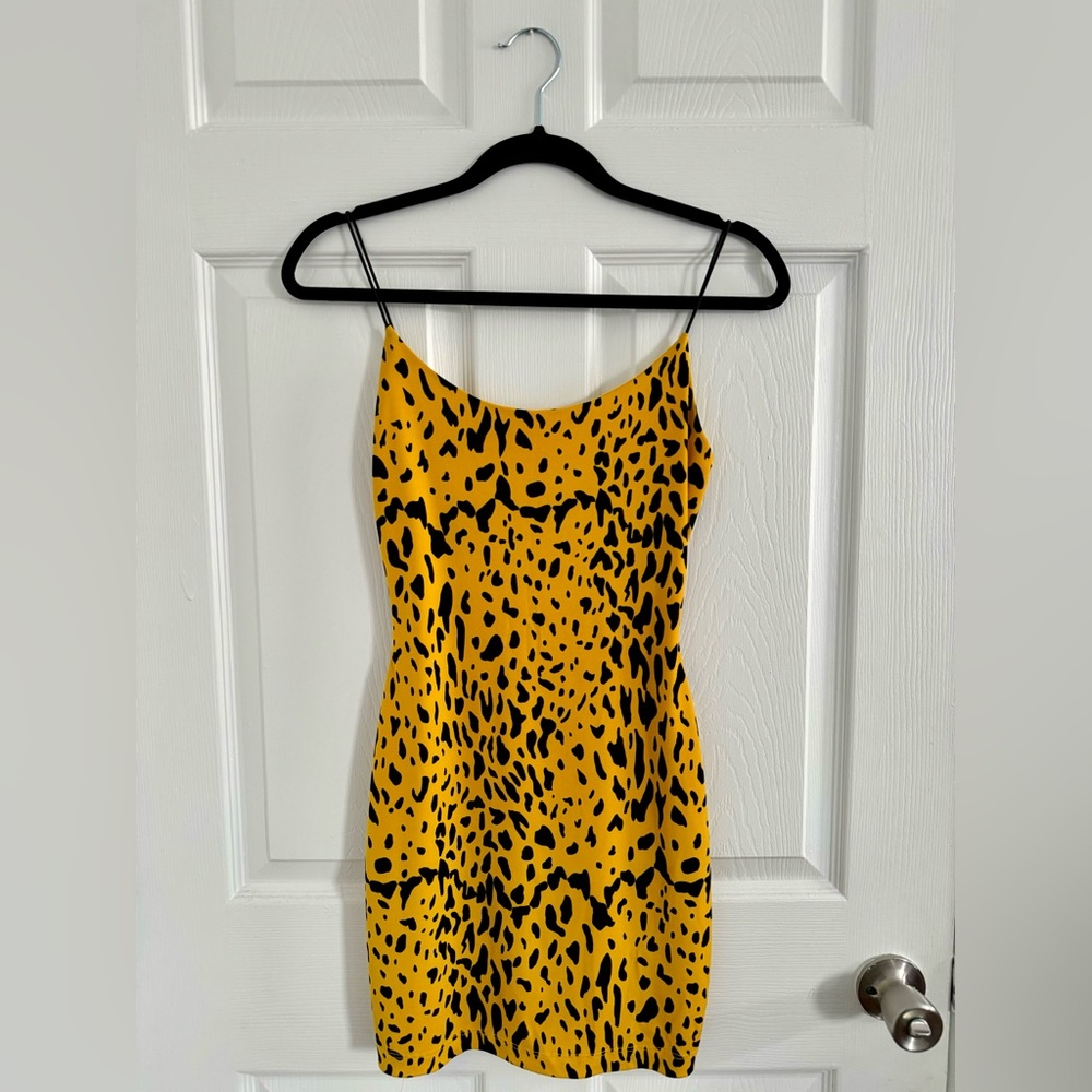 Mini dress animal print